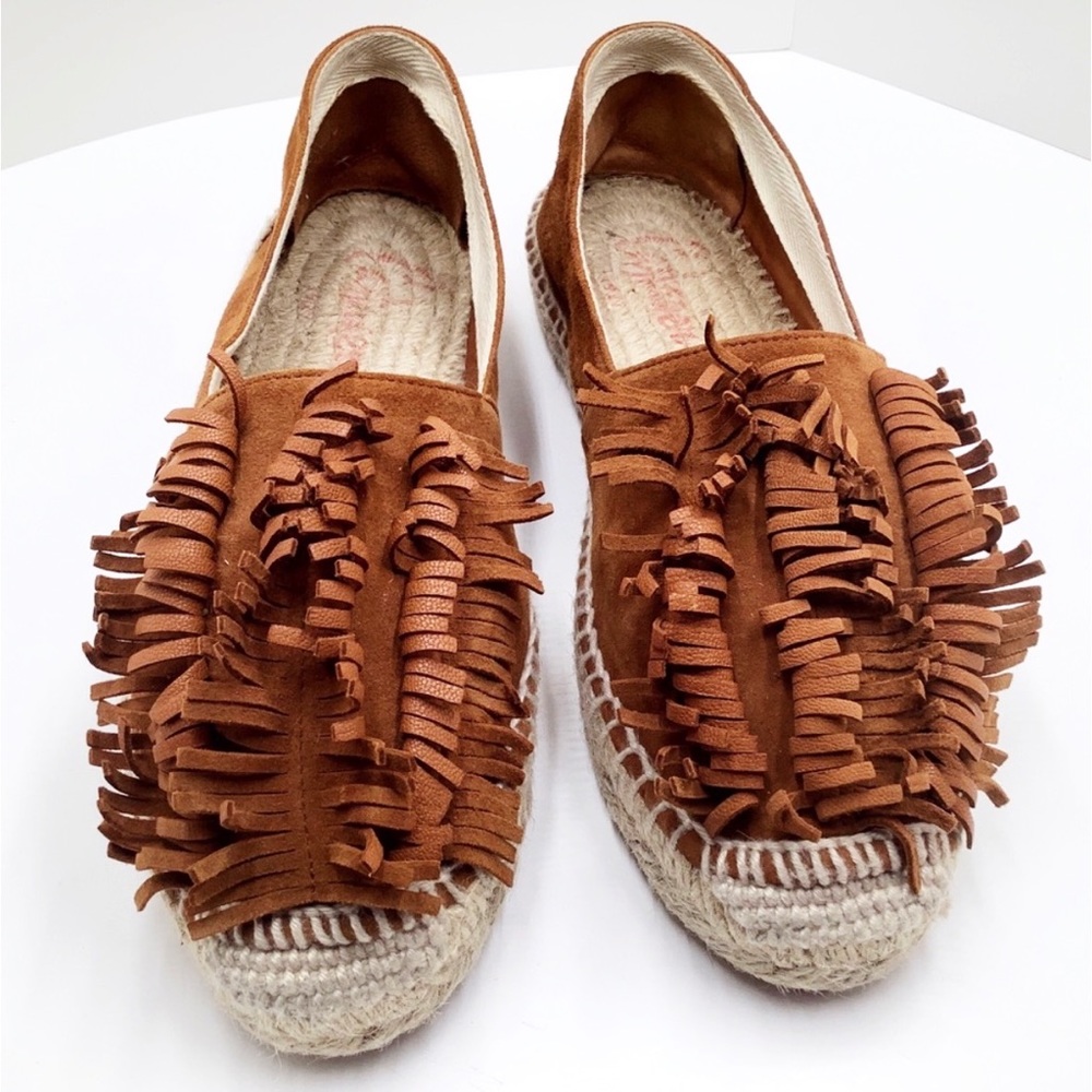 {Castaner}Leather Fringe Espadrilles